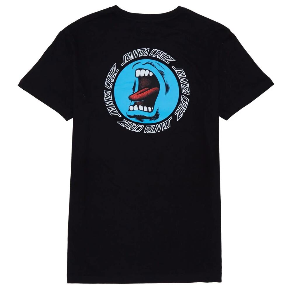 Etnies Youth Kids X Santa Cruz T-Shirt Screaming Hands Short Sleeve Tee in Black